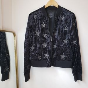 Sanctuary Stargazer Velvet Bomber Jacket